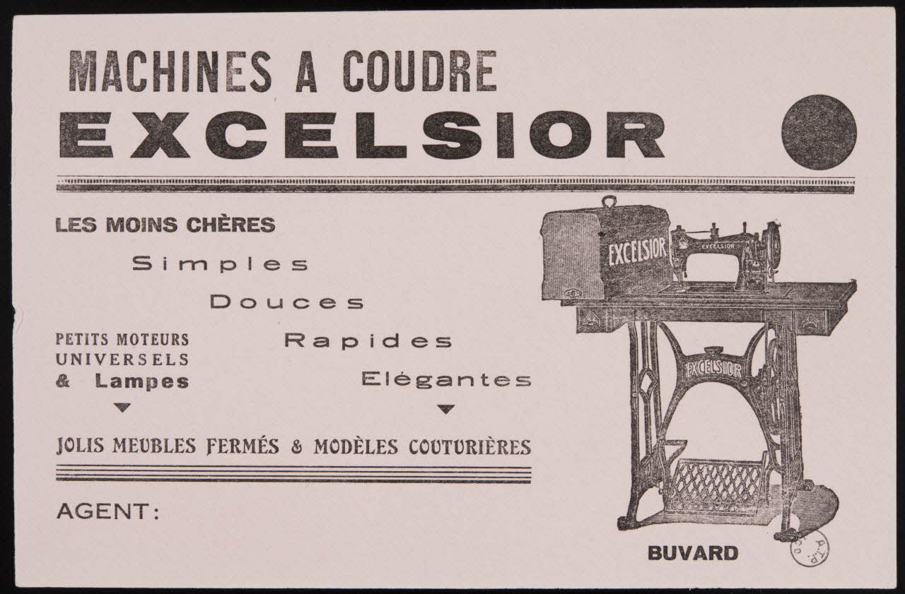 estampe MACHINES A COUDRE  EXCELSIOR 1972.110.1562.8 Photo