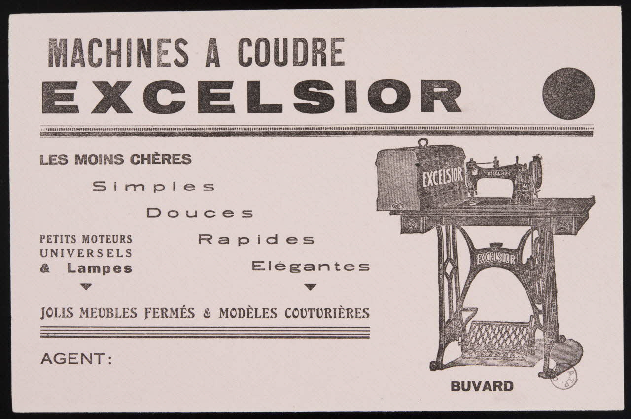estampe MACHINES A COUDRE  EXCELSIOR 1972.110.1562.9 Photo