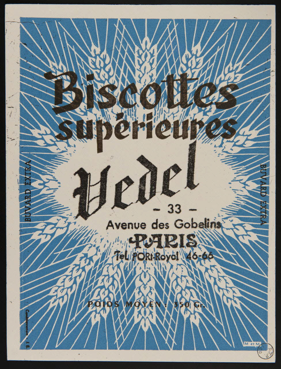 estampe Biscottes  supérieures  Vedel 1972.110.1567 Photo