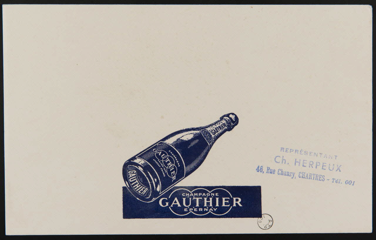 estampe CHAMPAGNE  GAUTHIER  EPERNAY 1972.110.1572 Photo