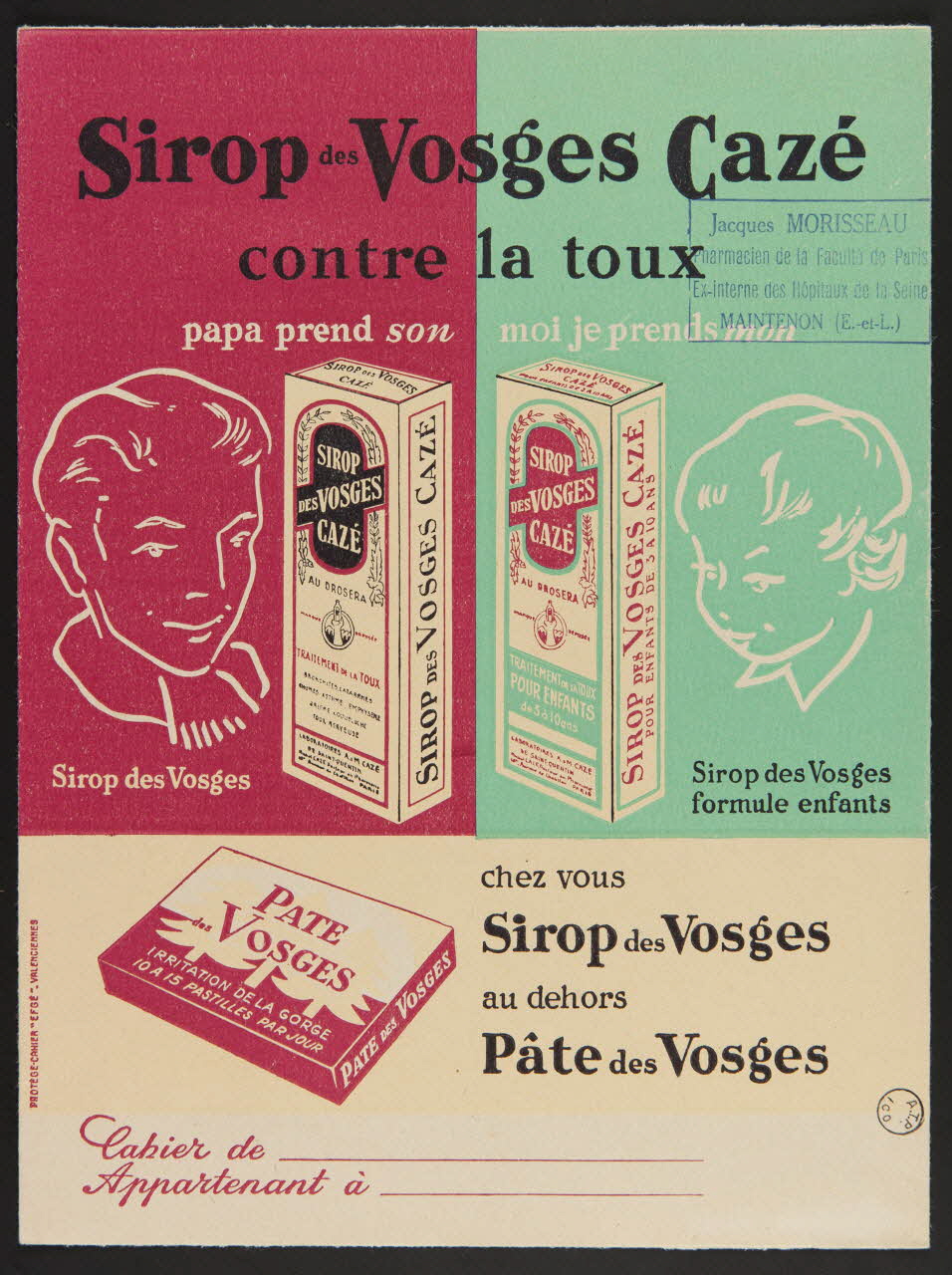 estampe Sirop des Vosges Cazé  contre la toux 1972.110.1609.1 Photo