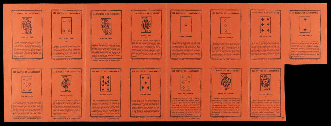 estampe LES MYSTERES DE LA CARTOMANCIE 1972.110.599.1-15 Photo