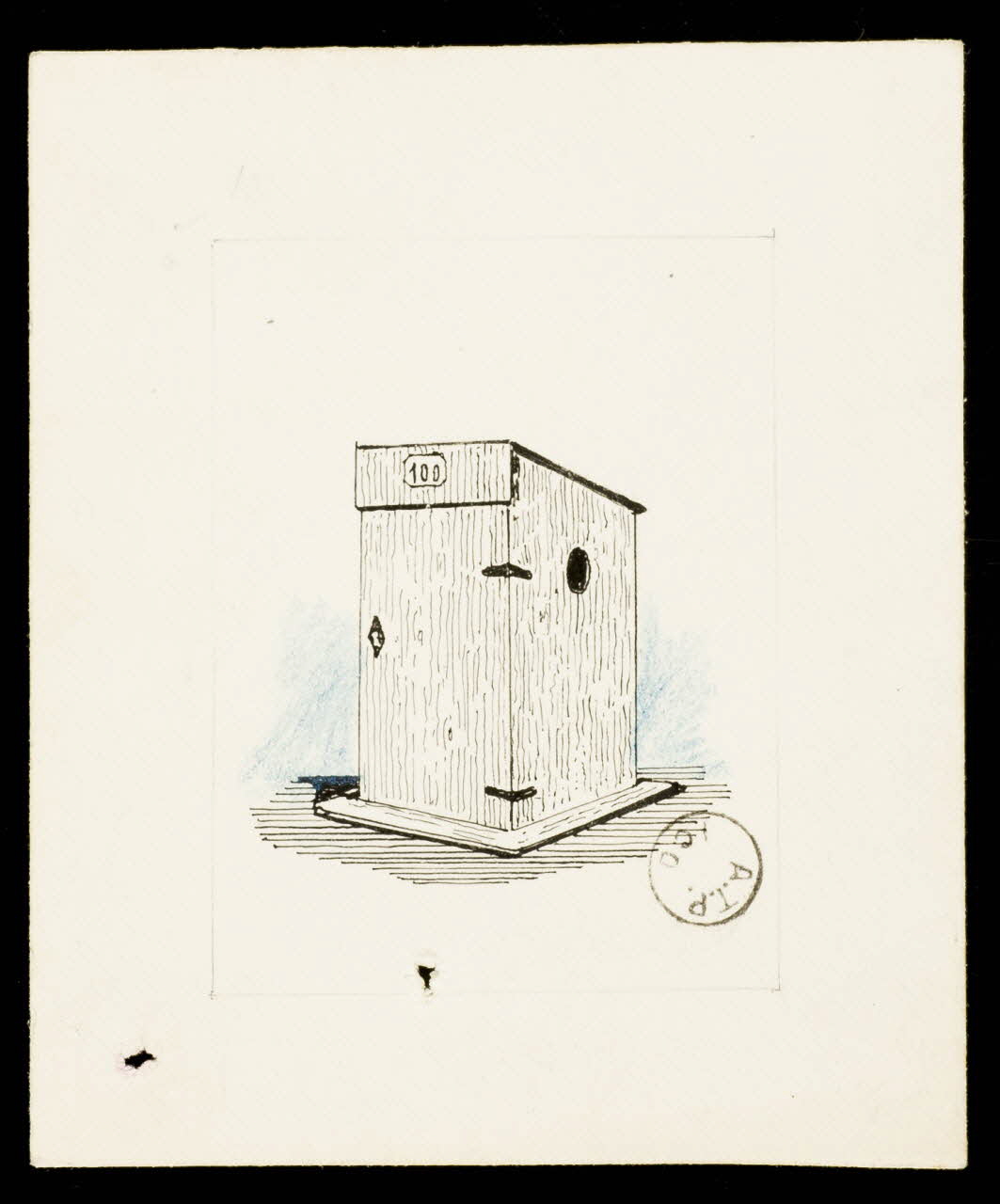 dessin Cabanon en bois 1972.110.603 Photo