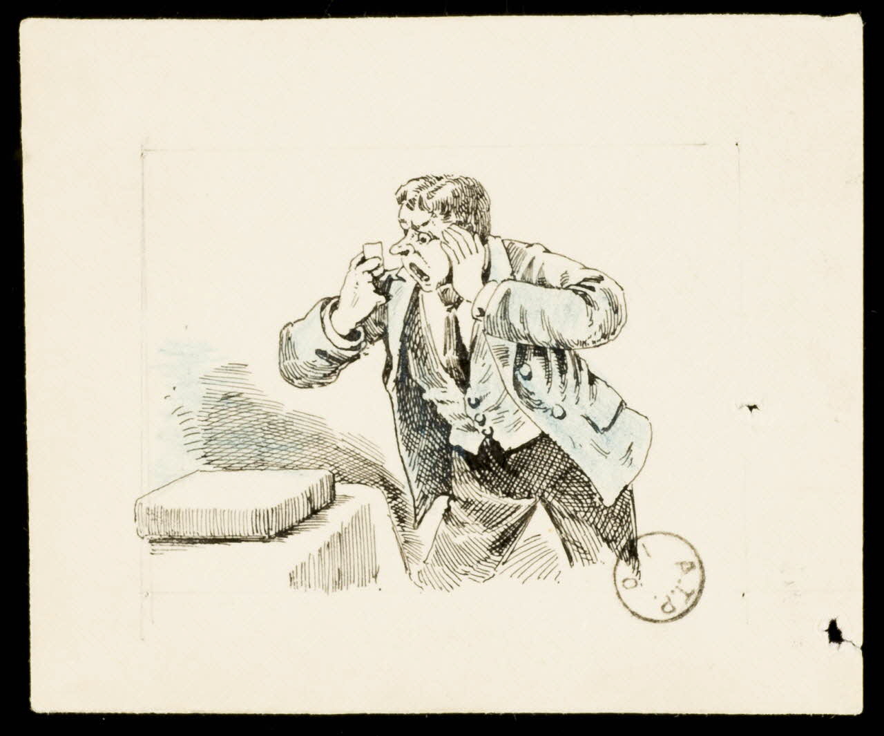 dessin Homme surpris 1972.110.607 Photo