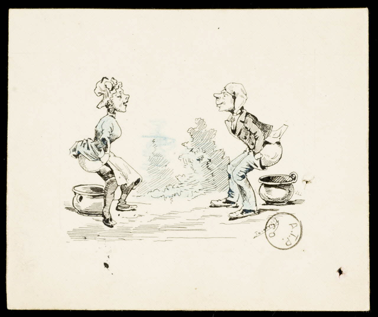 dessin Scène satirique 1972.110.608 Photo