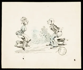dessin Scène satirique 1972.110.608 Photo