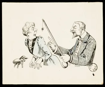 dessin Couple observant une araignée 1972.110.610 Photo