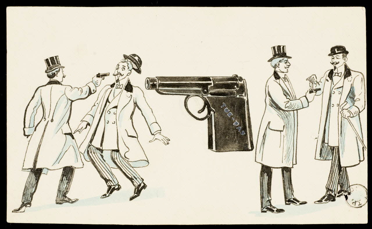 dessin Essai de pistolet 1972.110.611 Photo