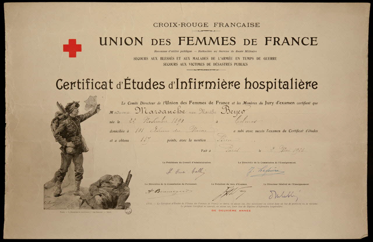Maretheux estampe UNION DES FEMMES DE FRANCE Paris 1923 1972.126.1 Photo