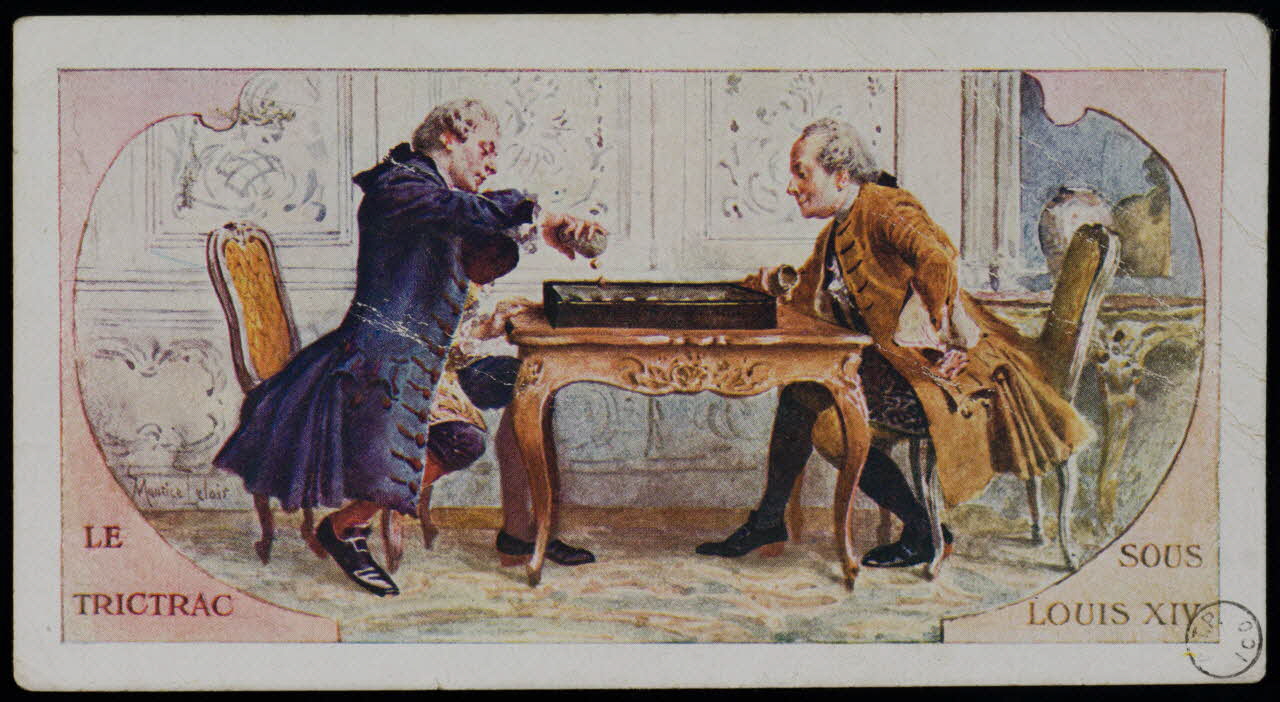 estampe LE  TRICTRAC  SOUS  LOUIS XIV 1972.18.12 Photo