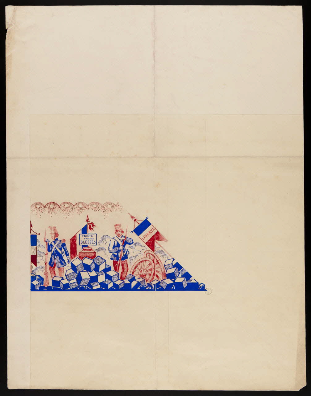 dessin TRONC  pour les  BLESSES 1972.19.9 Photo