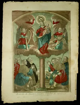 Jean imagerie ancienne Retrato de Nuestra Senora delpilar de Saragoça Paris 1798-1806 1972.21.1 Photo