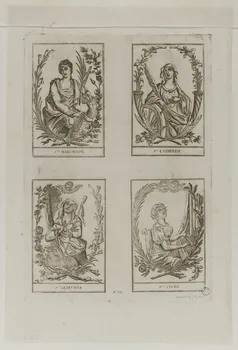 suite de figures (2x2) Planche de saintetés 1972.21.12 Photo