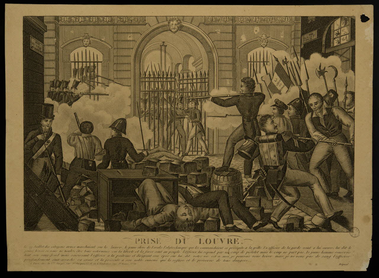 estampe PRISE DU LOUVRE. 1972.21.20 Photo