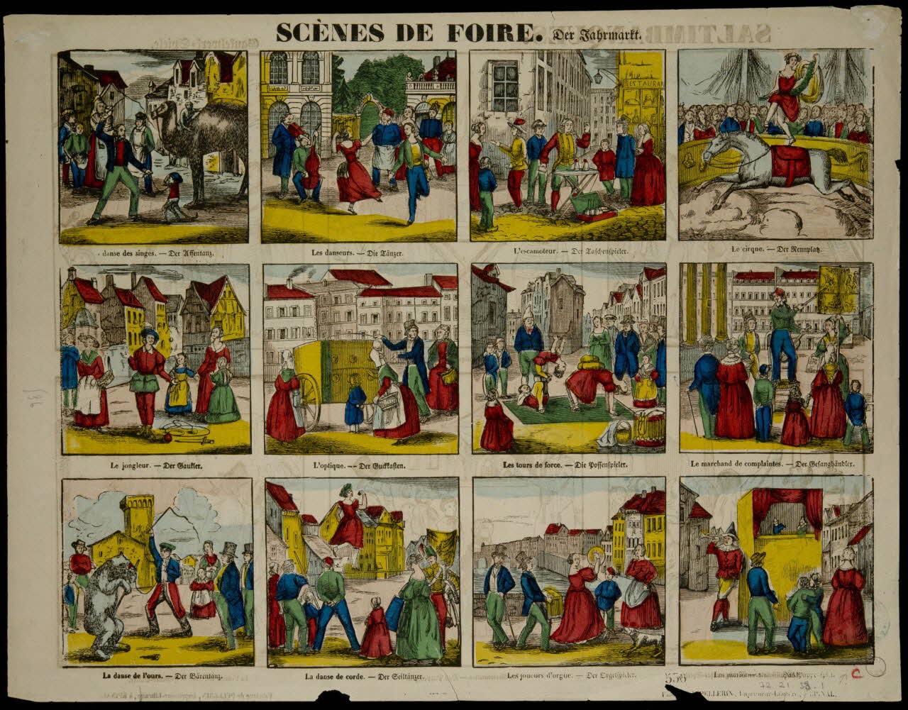 estampe SCENES DE FOIRE. 1972.21.33.1 Photo