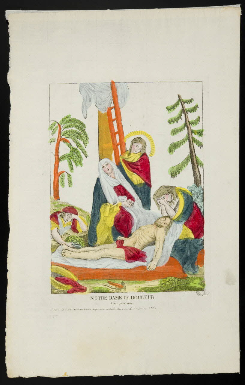 Jean-François Picard ; Marie-Françoise Guérin imagerie ancienne NOTRE DAME DE DOULEUR.  Priez pour nous. Caen 1809-1831 1972.21.8 Photo
