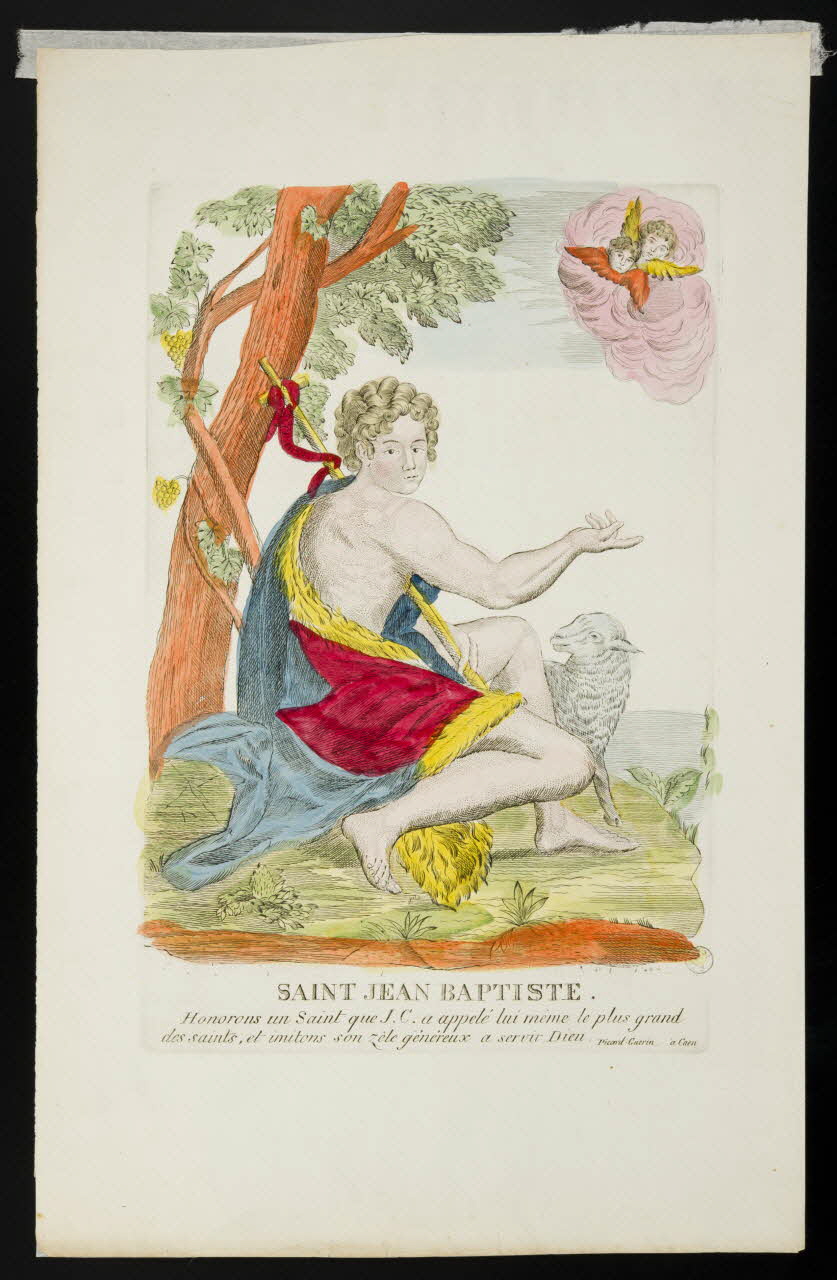 Jean-François Picard ; Marie-Françoise Guérin estampe SAINT JEAN BAPTISTE. Caen 1809-1831 1972.21.9 Photo