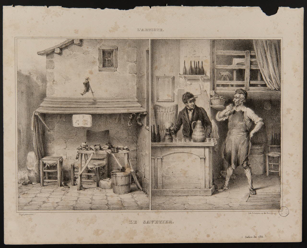 estampe LE SAVETIER. 1972.54.3 Photo