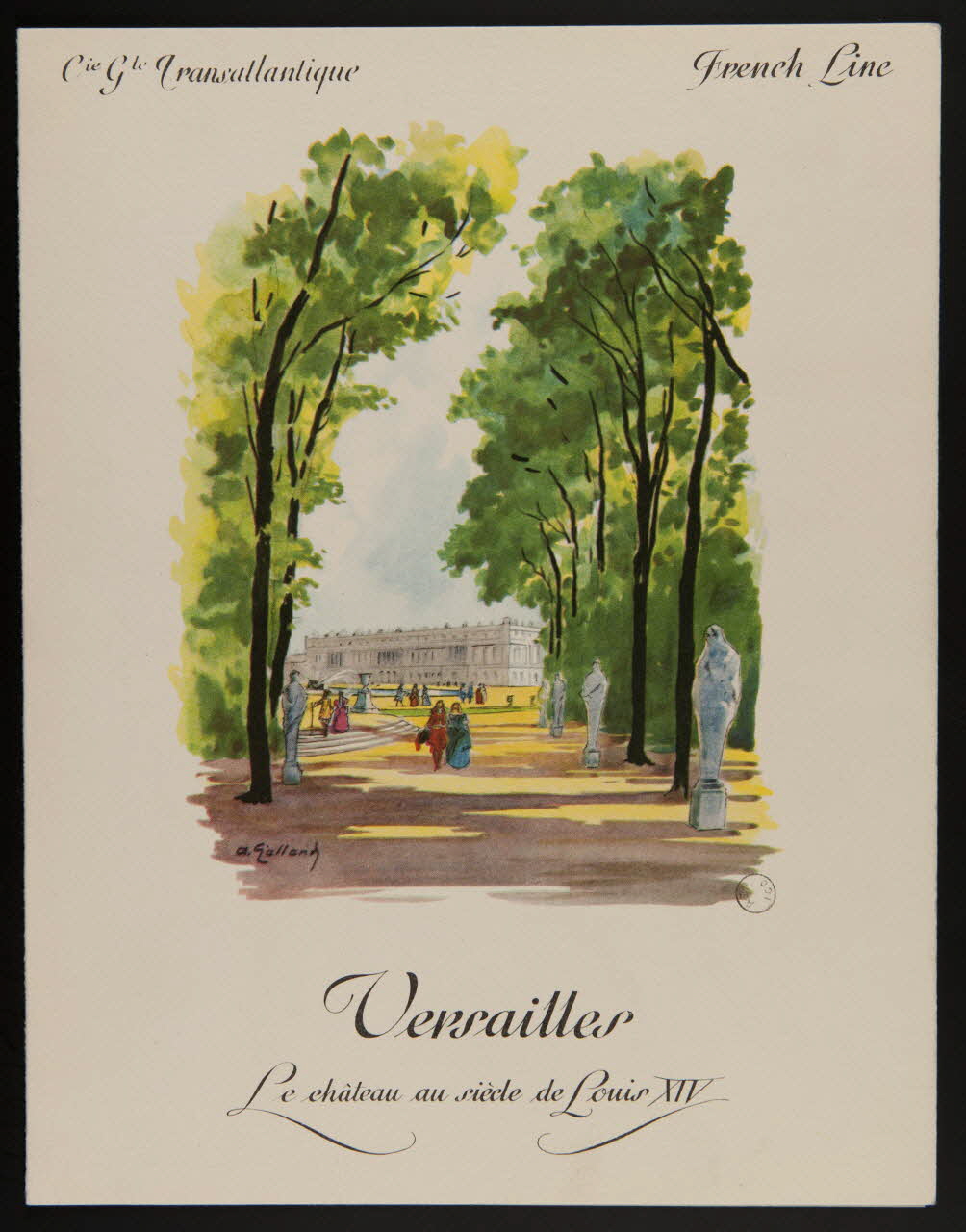 estampe Versailles  Le château au siècle de Louis XIV 1972.57.16 Photo