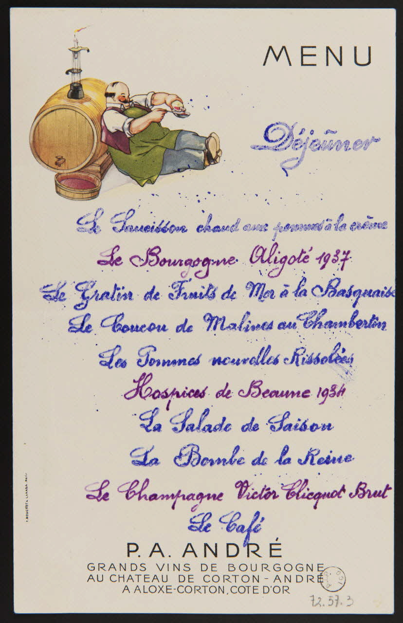 estampe MENU 1972.57.3 Photo