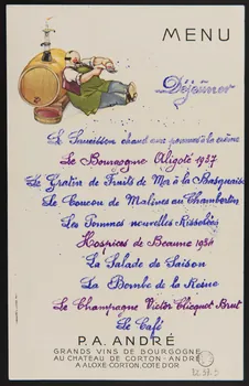 estampe MENU 1972.57.3  Photo