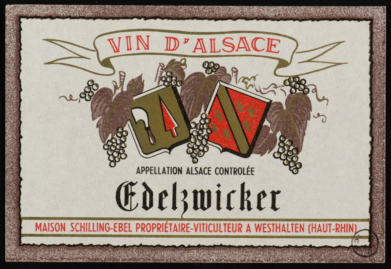 estampe VIN D'ALSACE  Edelzwicker 1972.58.16 Photo