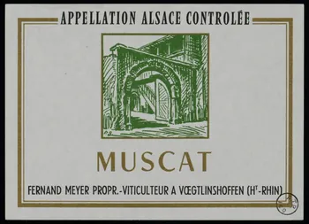 estampe APPELLATION ALSACE CONTROLEE  MUSCAT 1972.58.59 Photo