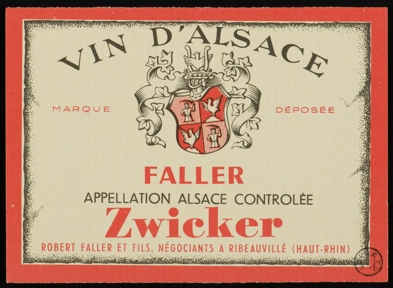 estampe VIN D'ALSACE  FALLER 1972.58.8 Photo