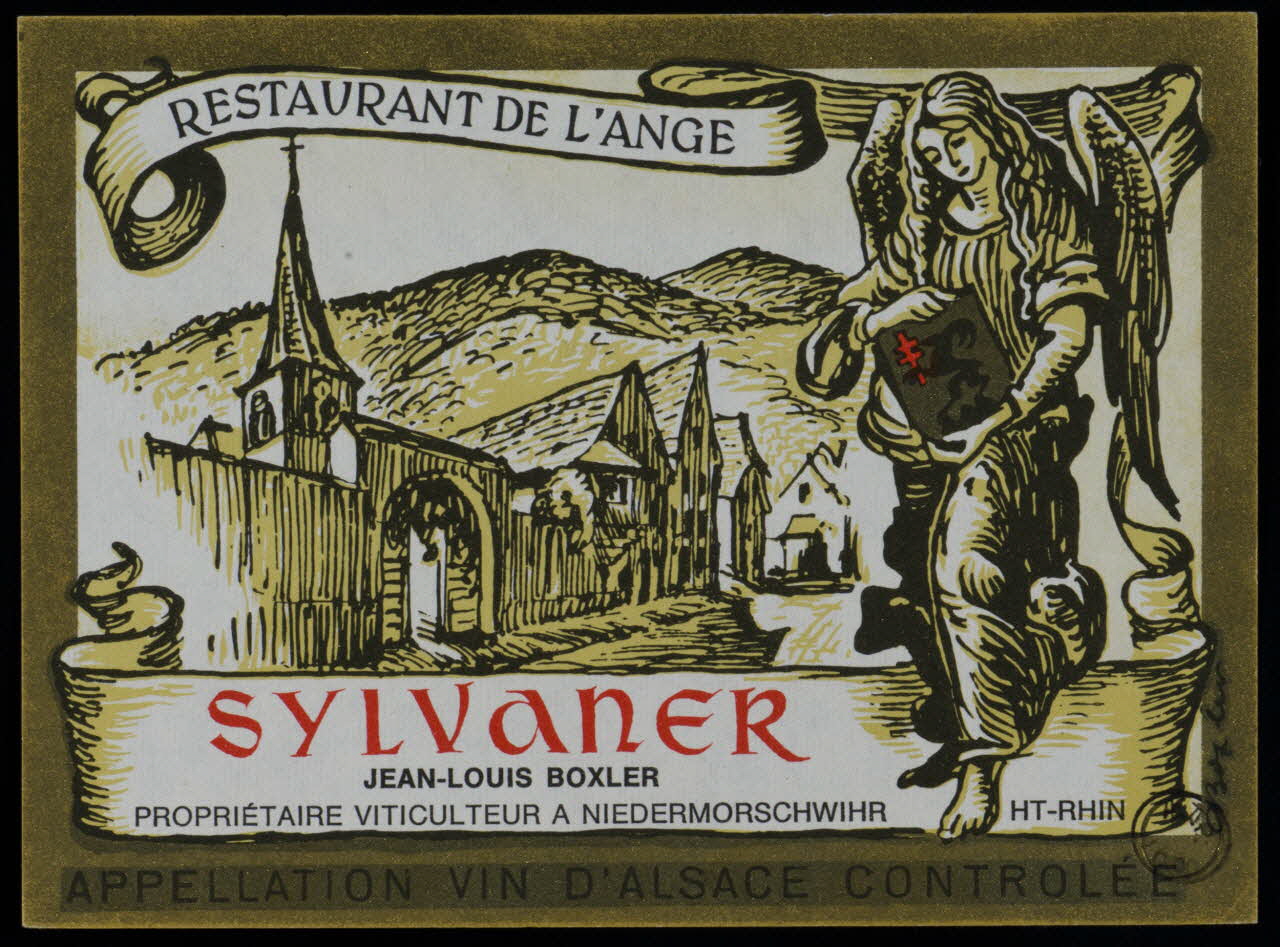 estampe RESTAURANT DE L'ANGE  SYLVANER  JEAN-LOUIS BOXLER 1972.58.88 Photo