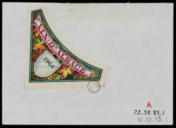 estampe APPELLATION ALSACE CONTROLEE  Muscat d'Alsace 1972.58.95.1/2  Photo