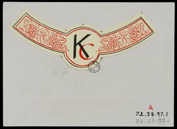 estampe APPELLATION ALSACE CONTROLEE  MUSCAT 1972.58.97.1/2 Photo