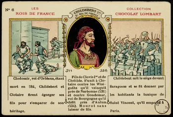 carte réclame CHILDEBERT 1er  6e ROI DE FRANCE 1972.59.126  Photo