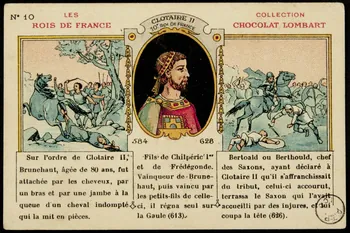 carte réclame CLOTAIRE II  10e ROI DE FRANCE 1972.59.130  Photo