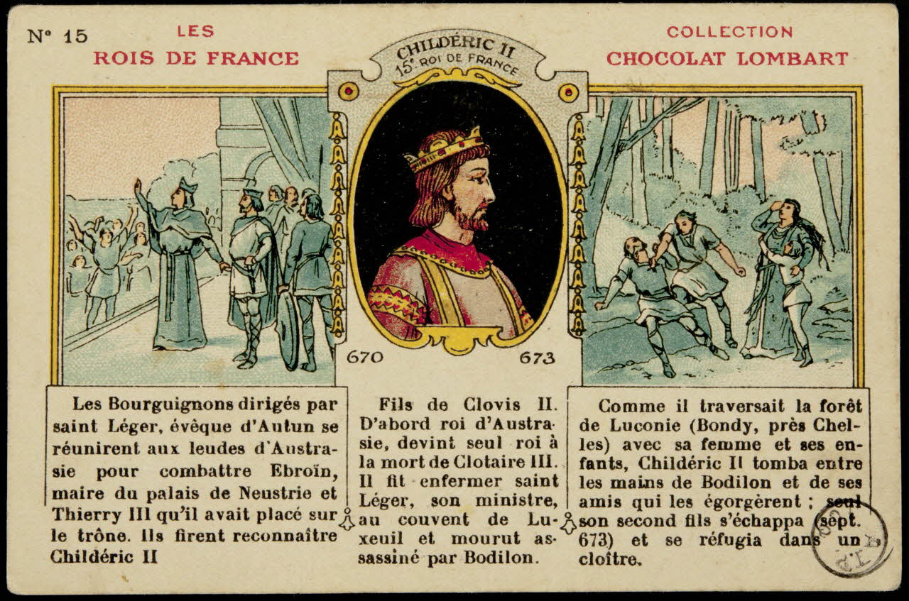 carte réclame CHILDERIC II  15e ROI DE FRANCE 1972.59.135 Photo