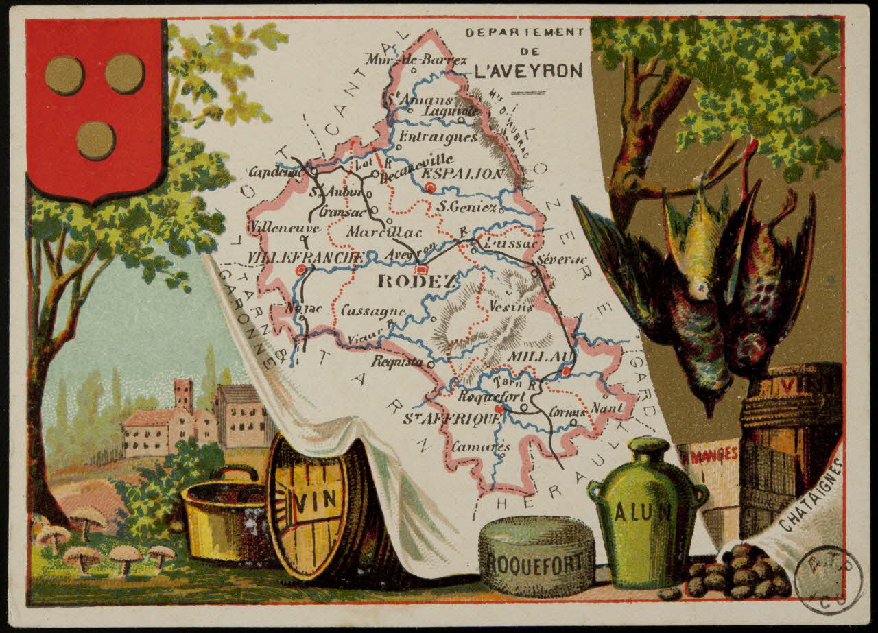 Carte réclame DEPARTEMENT  DE  L'AVEYRON 1972.59.14 Photo