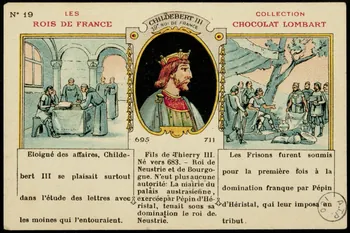 carte réclame CHILDEBERT III  19e ROI DE FRANCE 1972.59.140 Photo