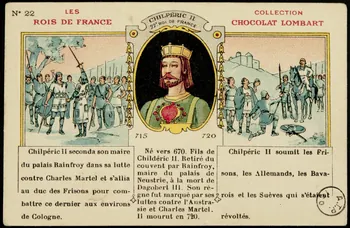 carte réclame CHILPERIC II  22e ROI DE FRANCE 1972.59.143 Photo