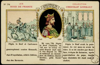 carte réclame CHILDERIC III  24e ROI DE FRANCE 1972.59.145 Photo