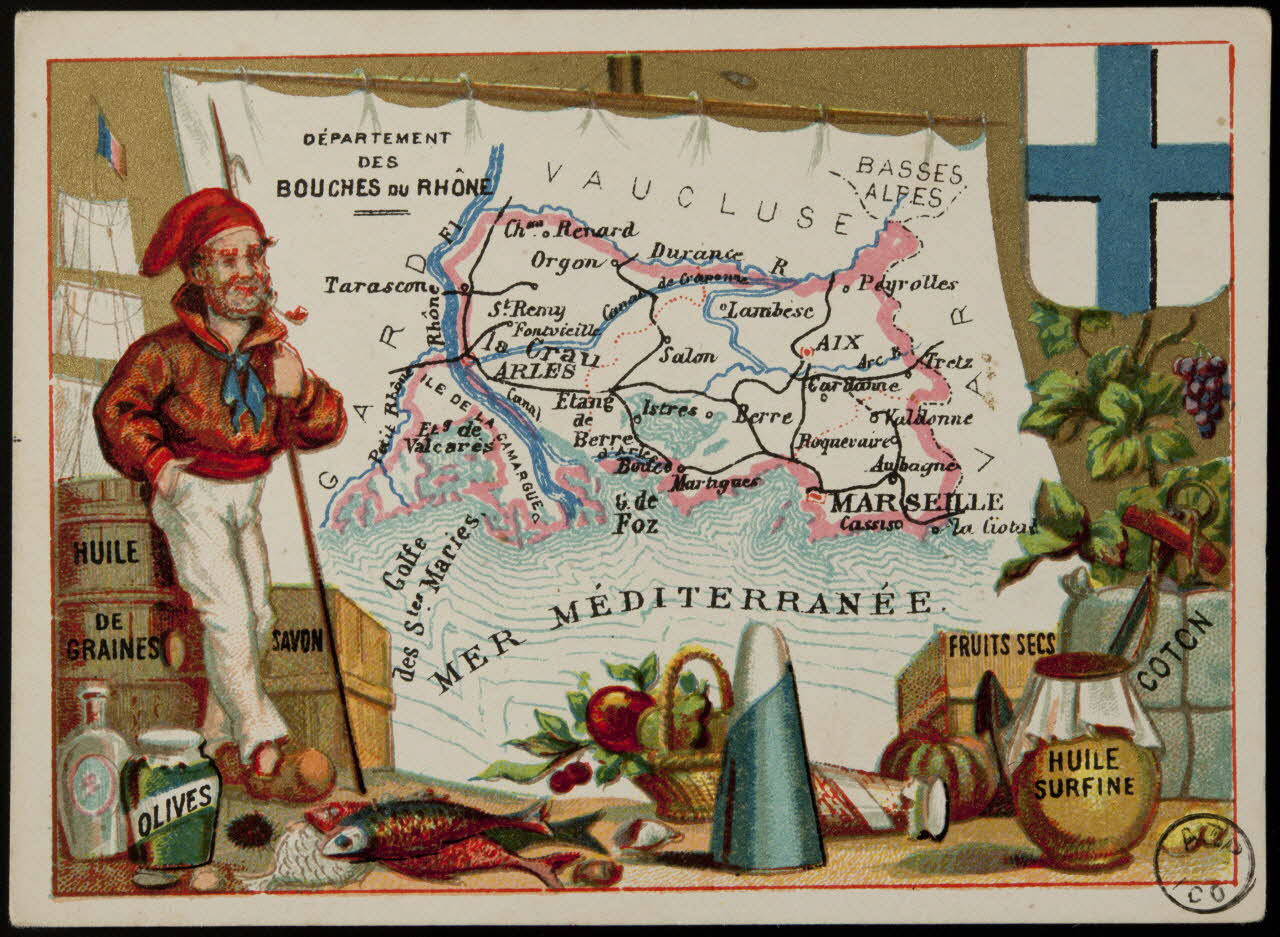 Carte réclame DEPARTEMENT  DES  BOUCHES DU RHÔNE 1972.59.15 Photo