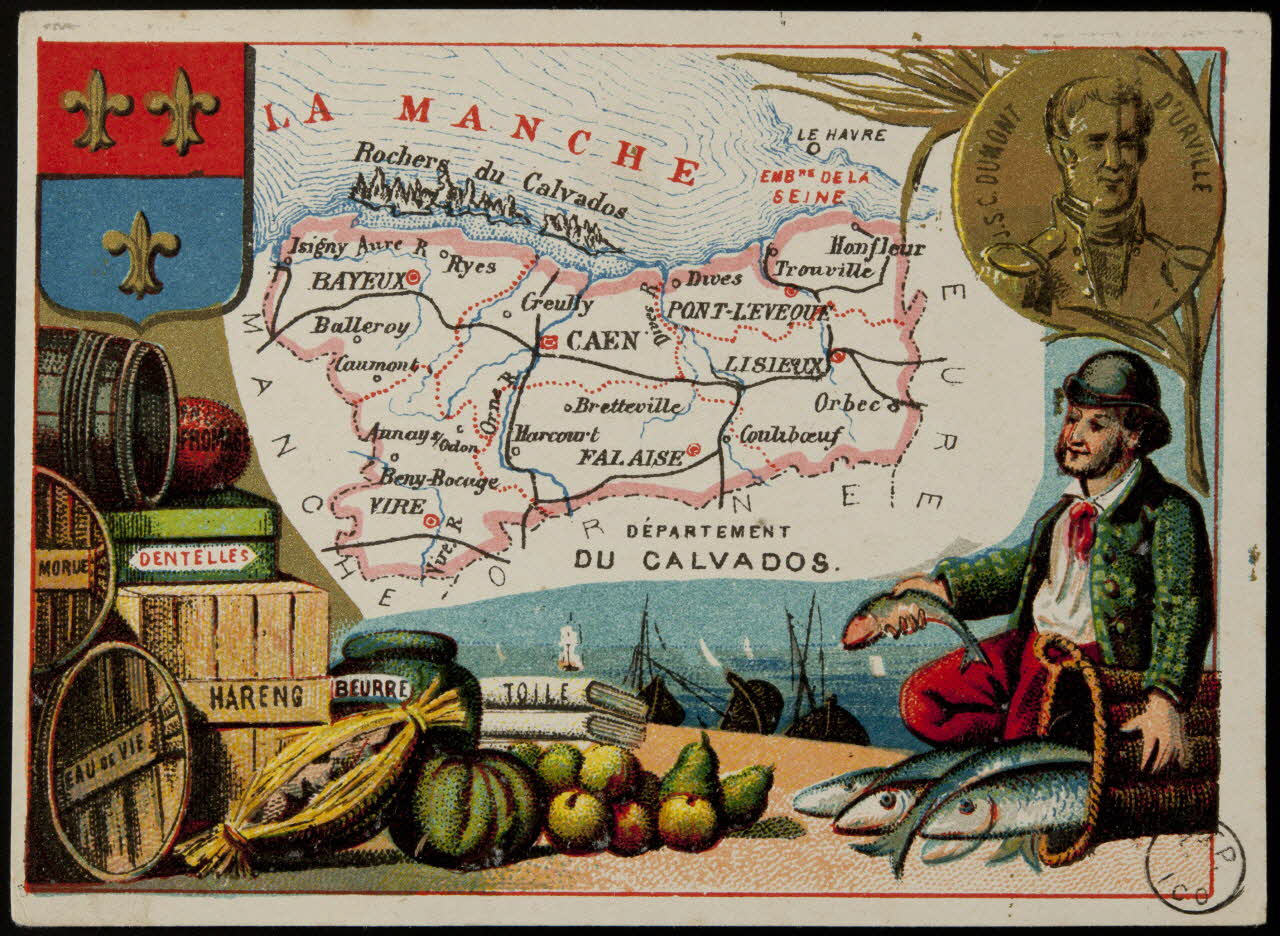 Carte réclame DEPARTEMENT  DU CALVADOS. 1972.59.16 Photo