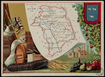 Carte réclame DEPARTEMENT  DU  CHER 1972.59.18 Photo