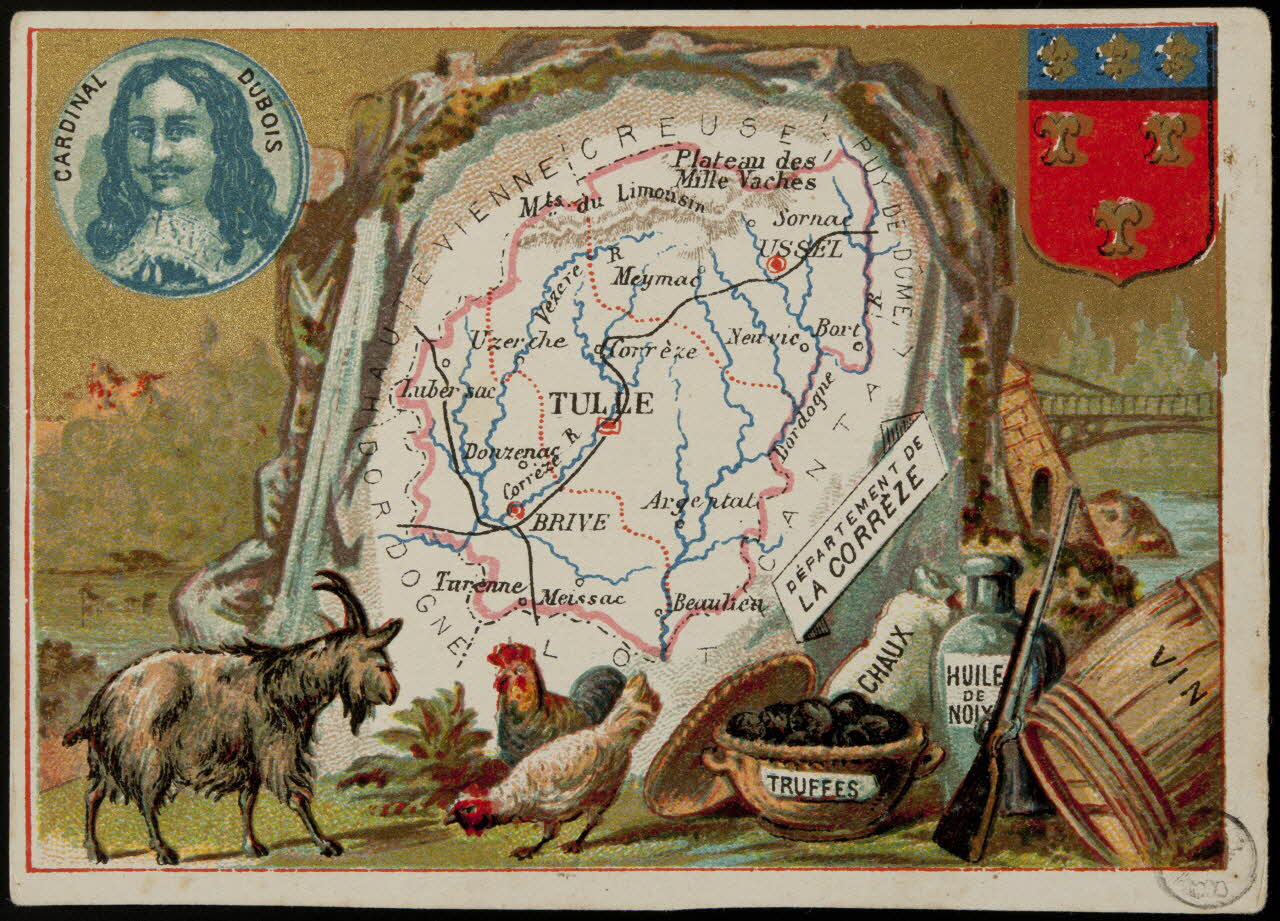 Carte réclame DEPARTEMENT DE  LA CORREZE 1972.59.19 Photo