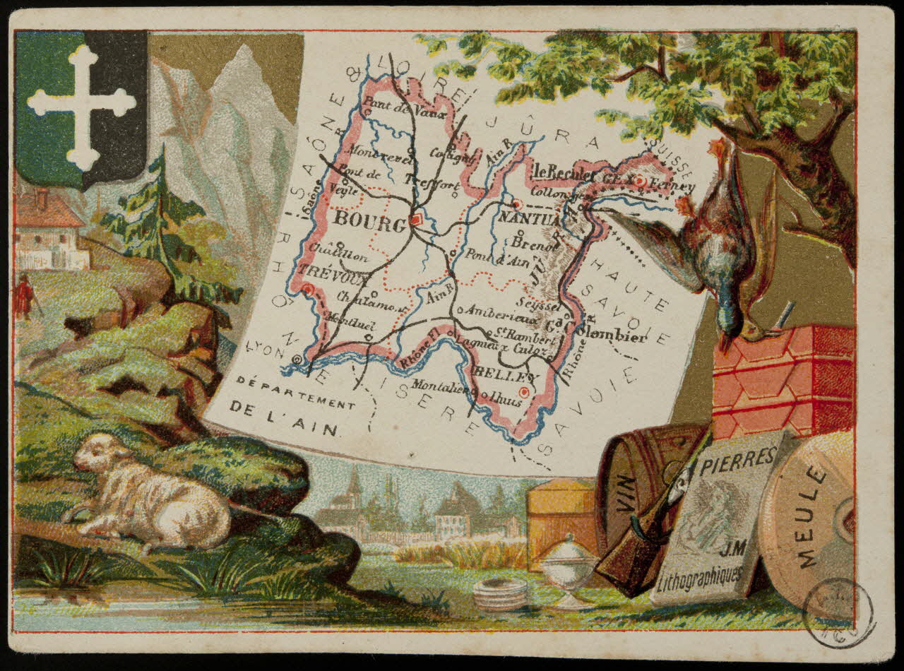 Carte réclame DEPARTEMENT  DE L'AIN 1972.59.2 Photo