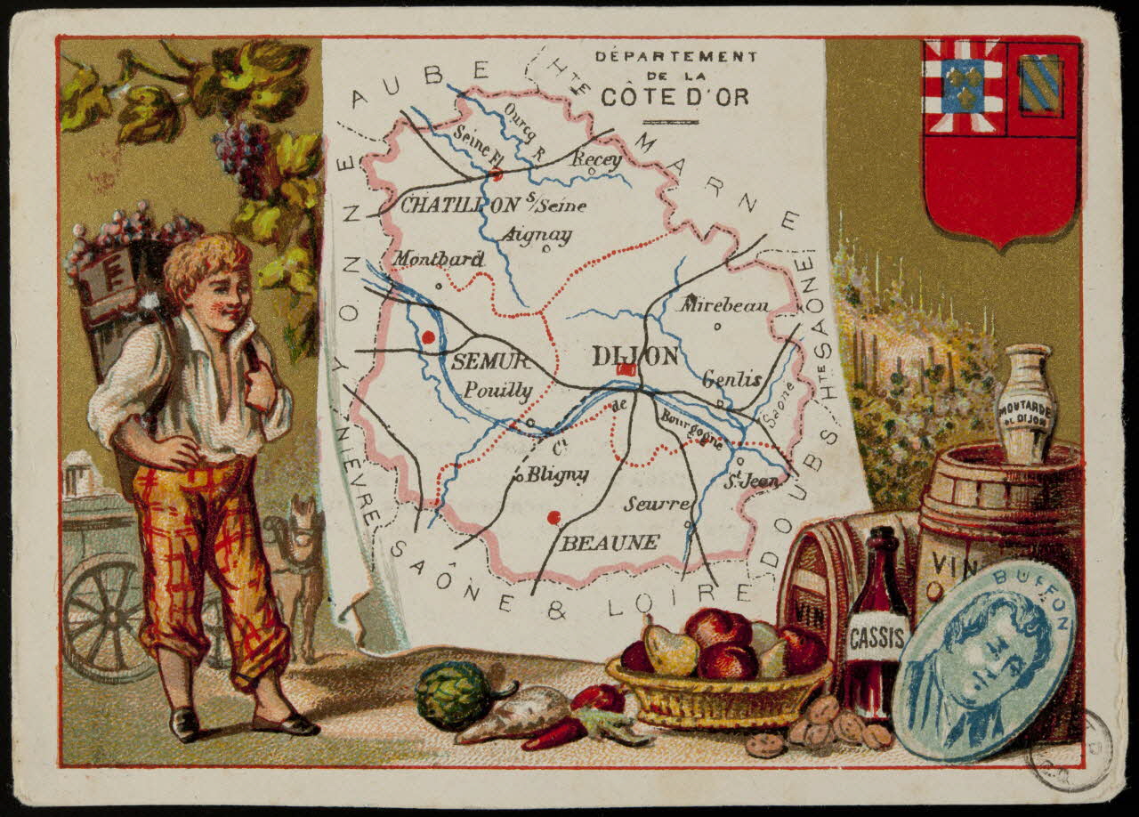 Carte réclame DEPARTEMENT  DE LA  CÔTE D'OR 1972.59.21 Photo