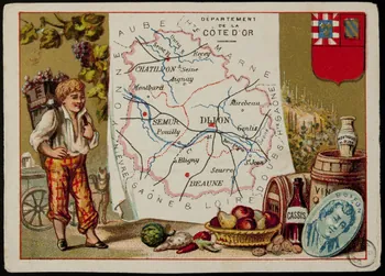 Carte réclame DEPARTEMENT  DE LA  CÔTE D'OR 1972.59.21 Photo
