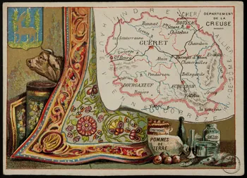 Carte réclame DEPARTEMENT  DE LA  CREUSE 1972.59.24 Photo