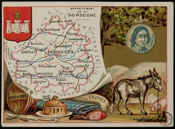 Carte réclame DEPARTEMENT  DE LA  DORDOGNE. 1972.59.25  Photo