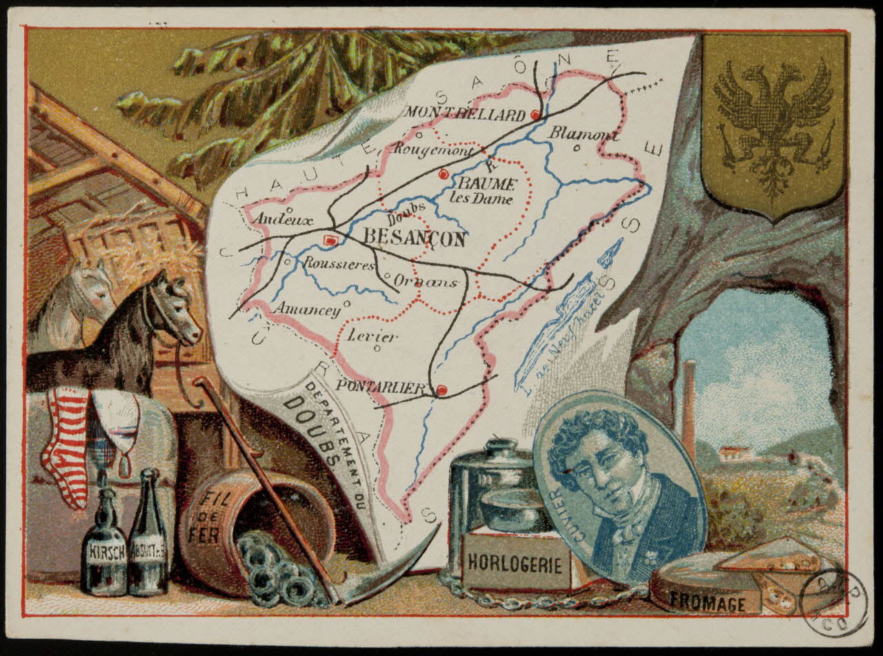 Carte réclame DEPARTEMENT DU  DOUBS 1972.59.26 Photo