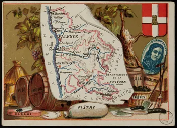 Carte réclame DEPARTEMENT  DE LA  DRÔME 1972.59.27 Photo