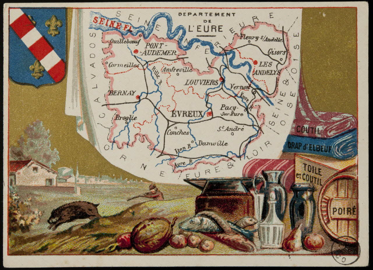 Carte réclame DEPARTEMENT  DE  L'EURE 1972.59.28 Photo